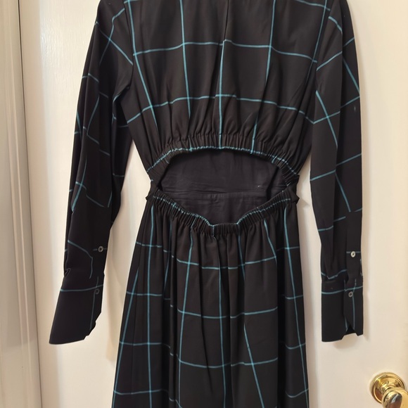 Black and Blue Checkered Dress - Picture 4 of 4